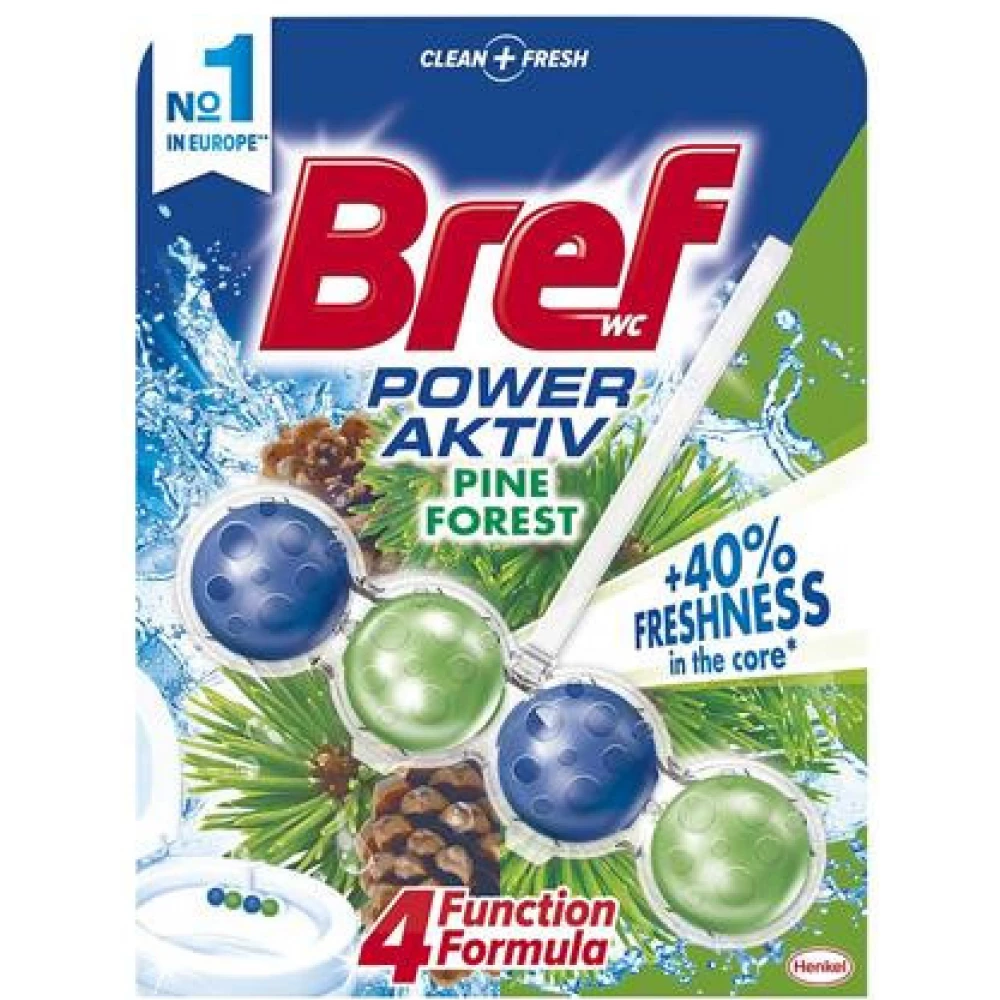 BREF Power Aktiv WC illatosító golyók 50 g fenyő