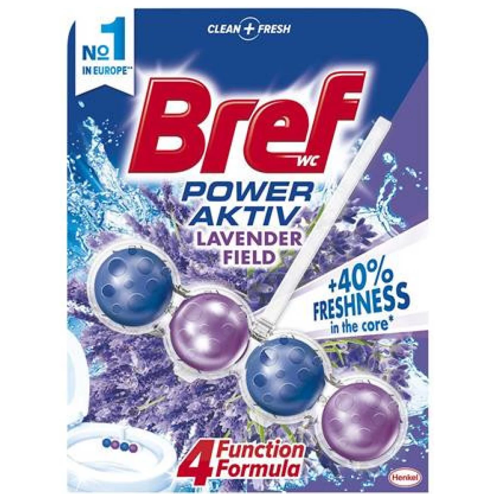 BREF Power Aktiv WC illatosító golyók 50 g levendula