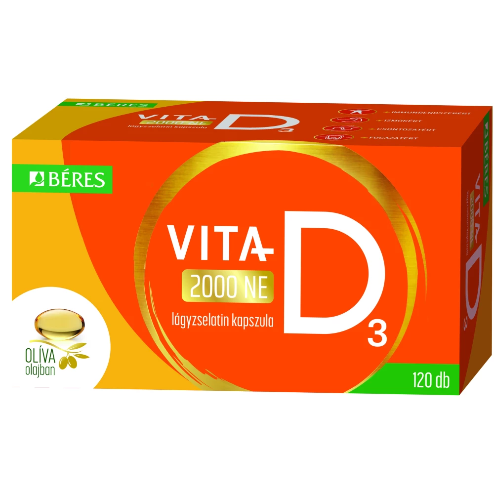 Béres Béres vita-d3 2000NE lágyzselatin kapszula 120 db