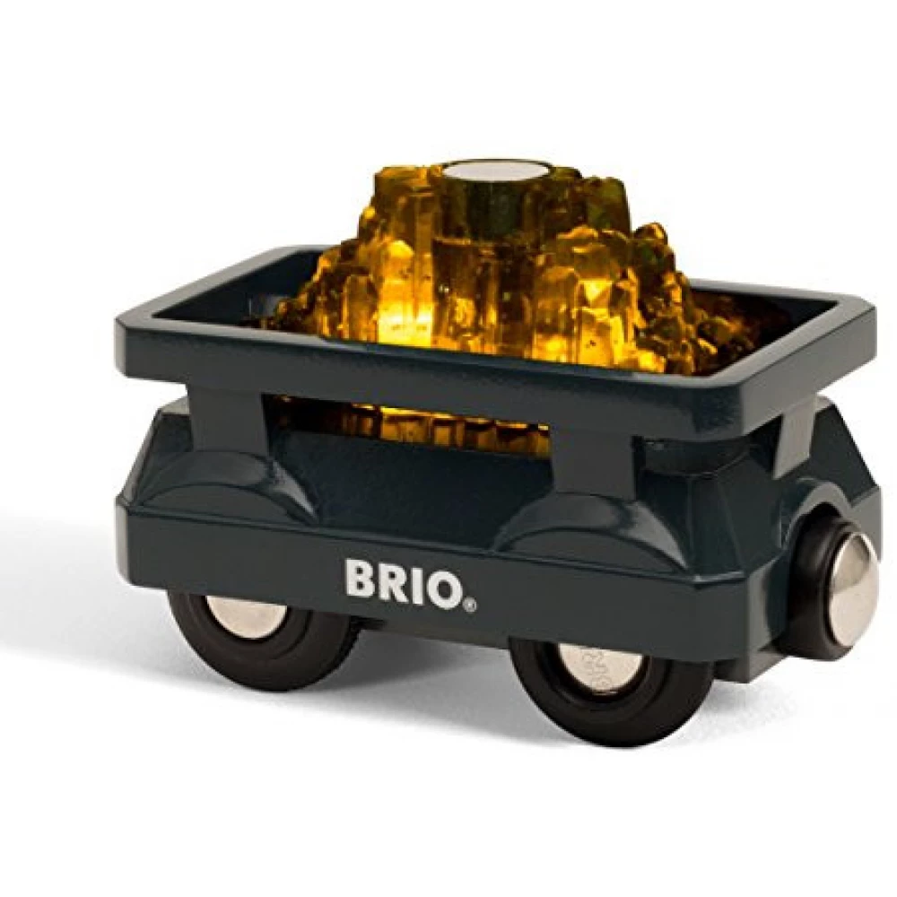 BRIO World Arany szállító vagon fénnyel