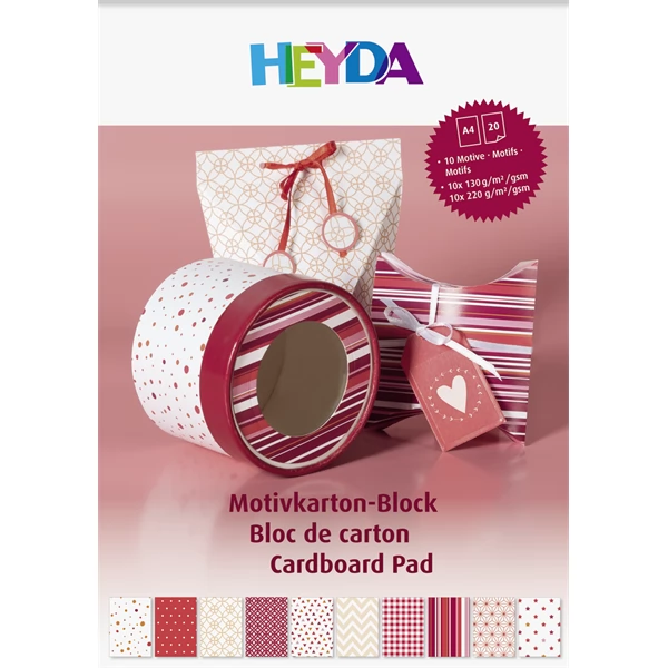 BRUNNEN Heyda A4 20 lapos kartonlap szett piros