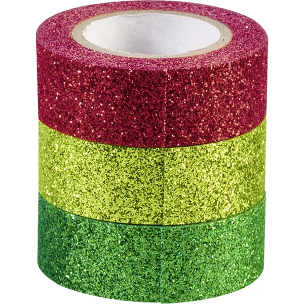 BRUNNEN Heyda Karácsonyi glitteres ragasztószalag 3 darabos