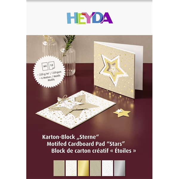 BRUNNEN Heyda Star A4 12 lapos kartonlap szett fém