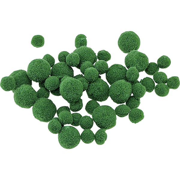 BRUNNEN Knorr Prandell zöld pompom 8-20mm 100 darabos