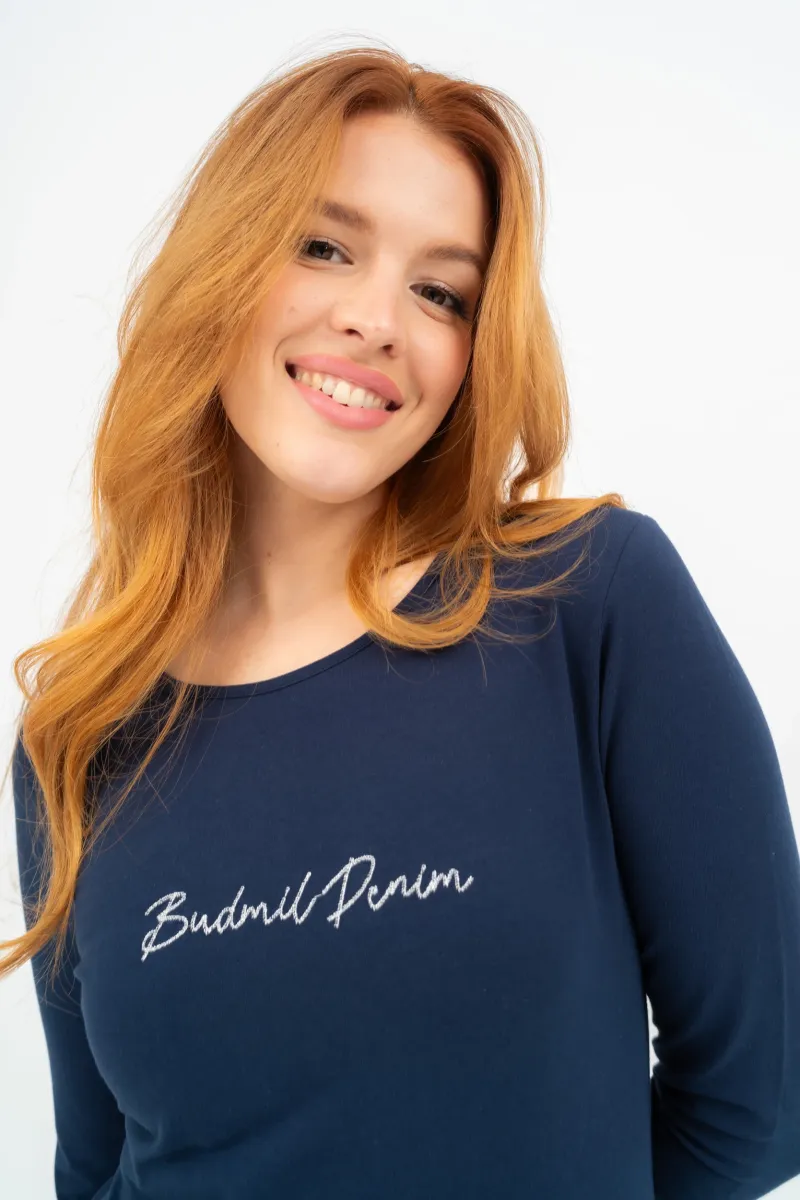 BUDMIL 3/4-es ujjú póló Női XL s.kék 20550016-003251-0599