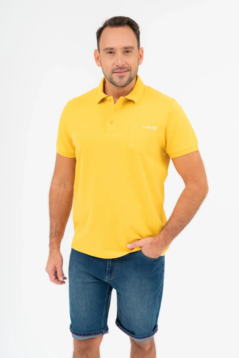 BUDMIL Galléros póló Férfi XXXL sárga