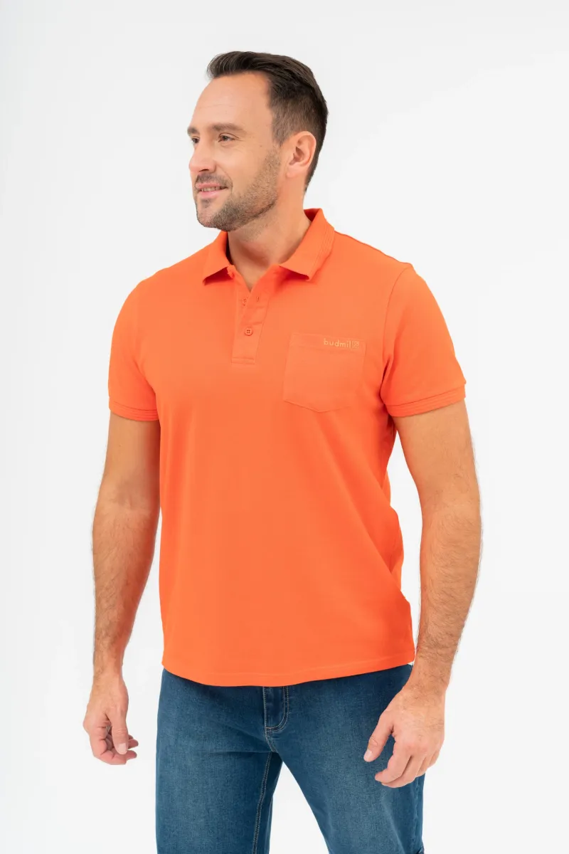 BUDMIL Galléros póló Férfi XXXXL narancs
