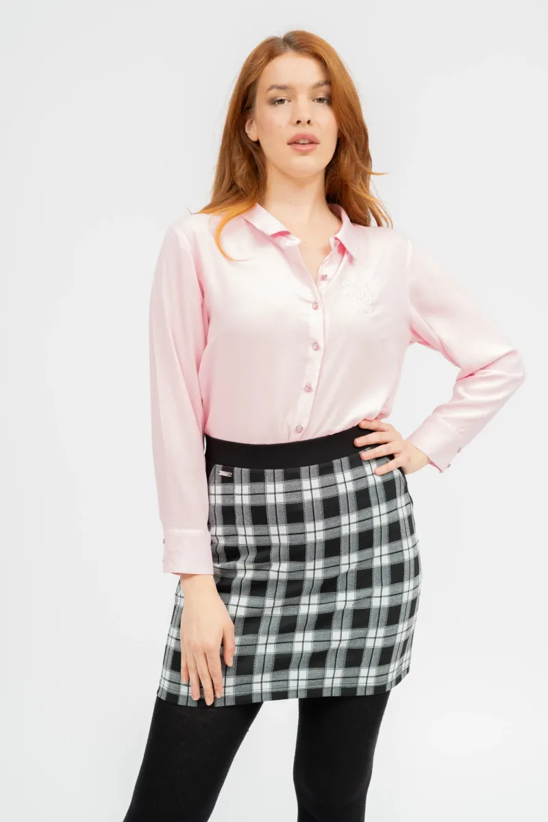 BUDMIL Lezser fazonú blúz Női XL rózsaszín
