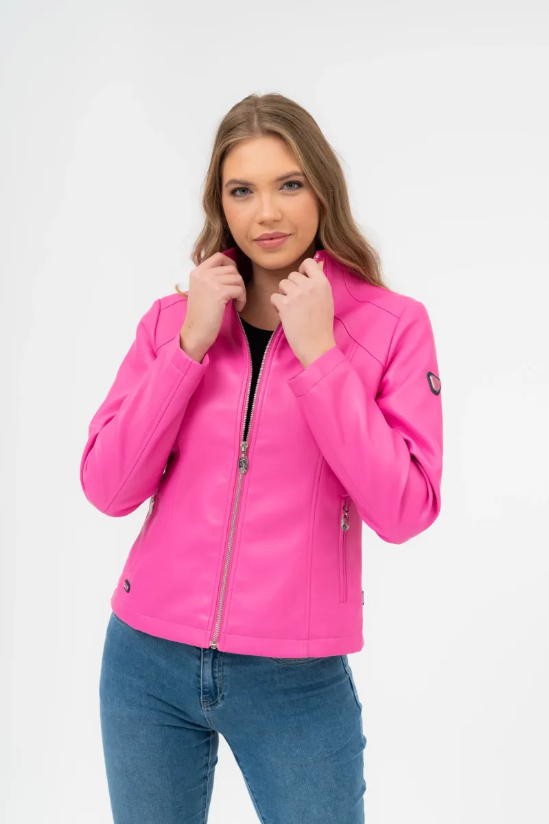 BUDMIL műbőr dzseki Női M pink