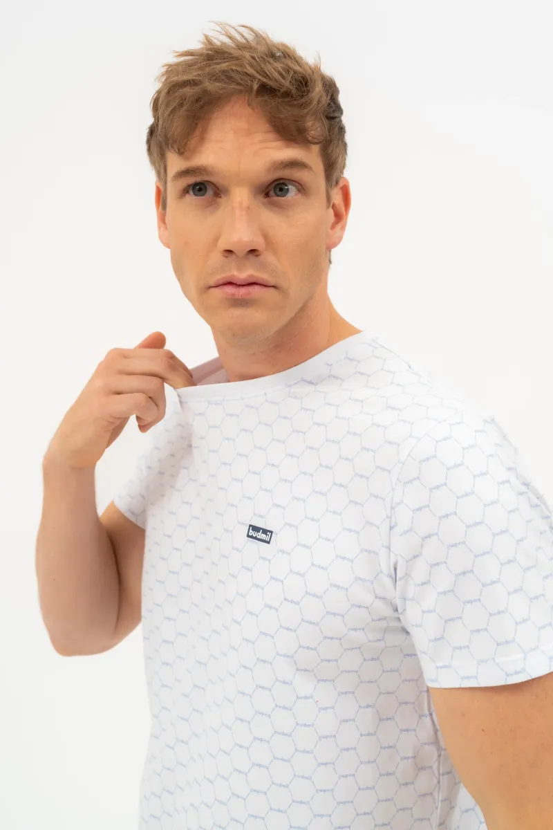 BUDMIL modern fit póló Férfi L fehér 20310106-001251-0499