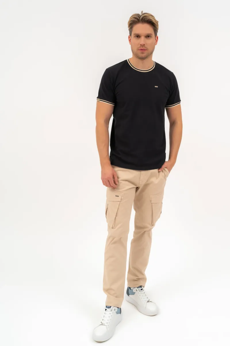 BUDMIL modern fit póló Férfi L fekete 20310110-004251-0499