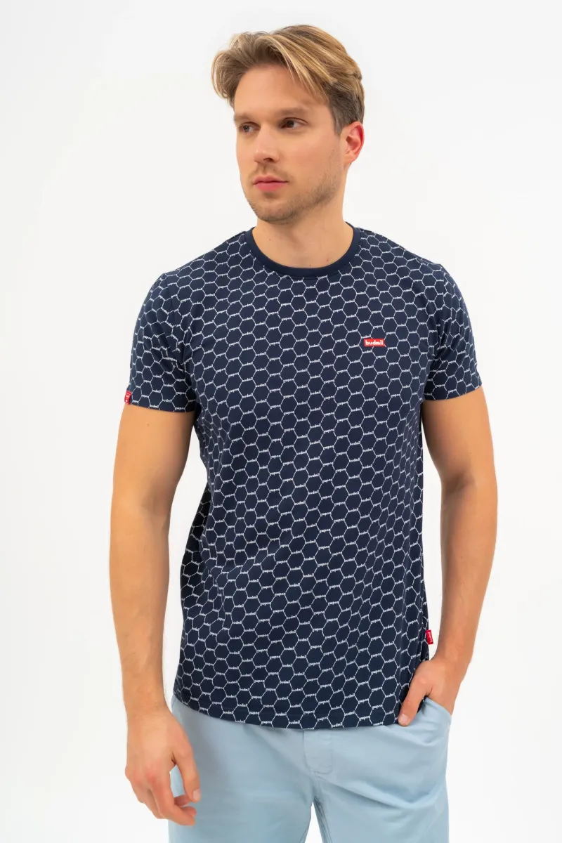 BUDMIL modern fit póló Férfi L s.kék 20310106-002251-0499