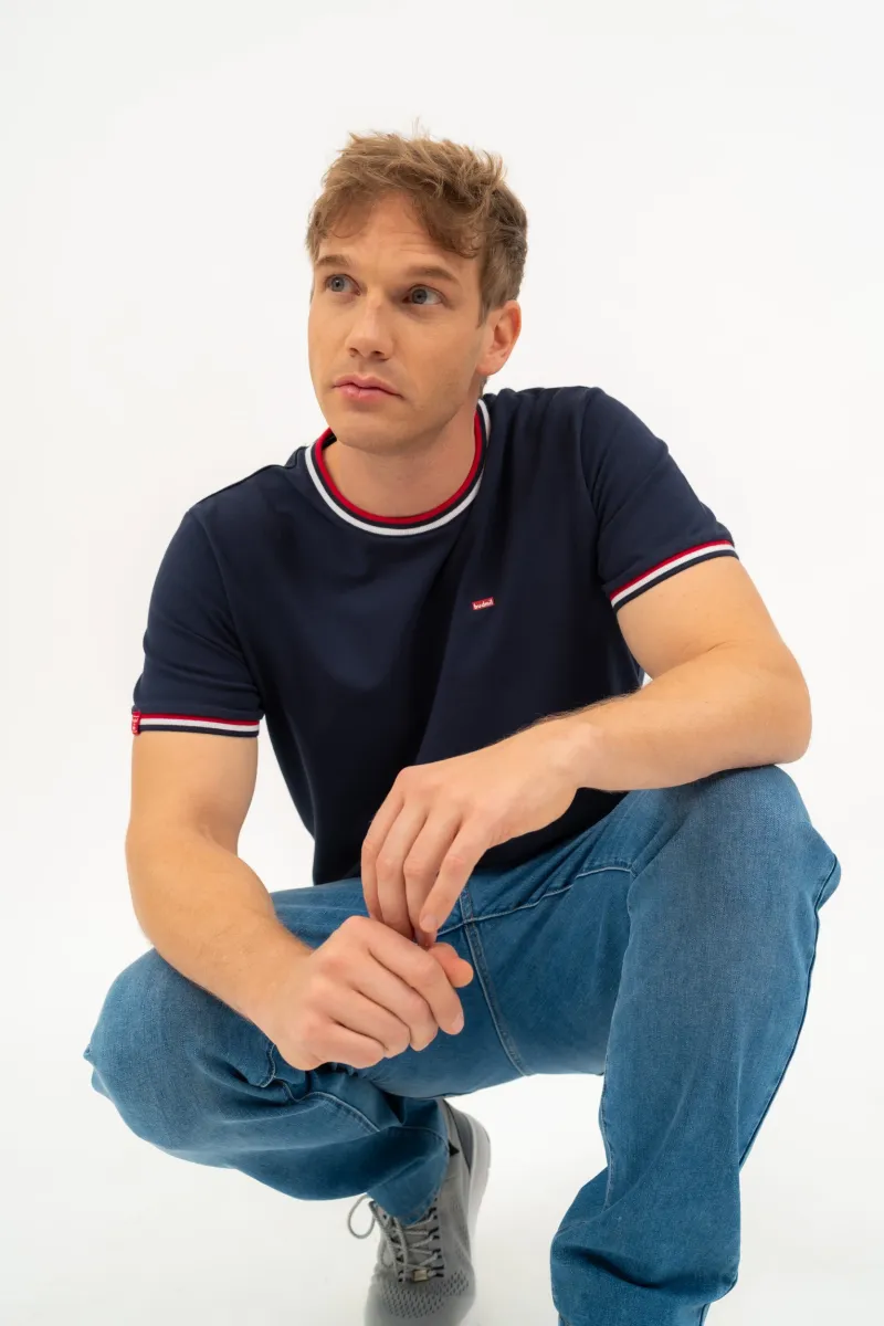 BUDMIL modern fit póló Férfi L s.kék 20310110-003251-0499
