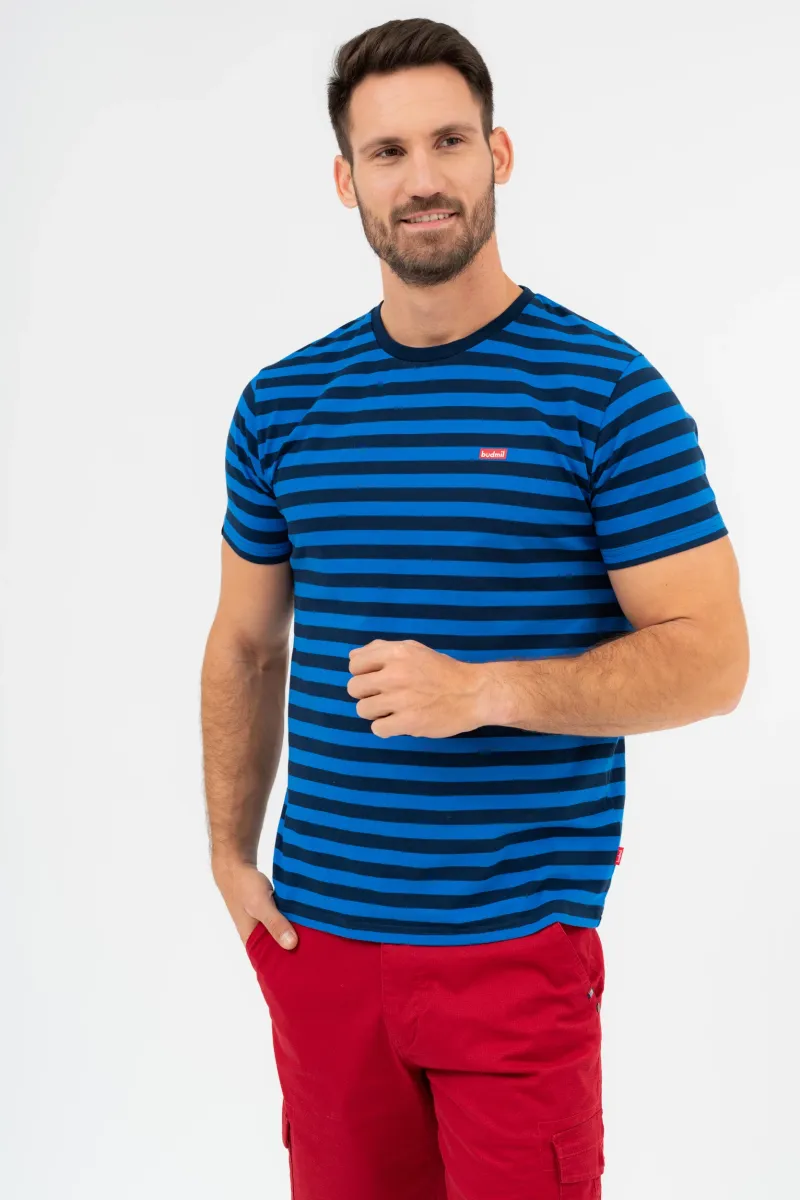 BUDMIL modern fit póló Férfi L s.kék-kék