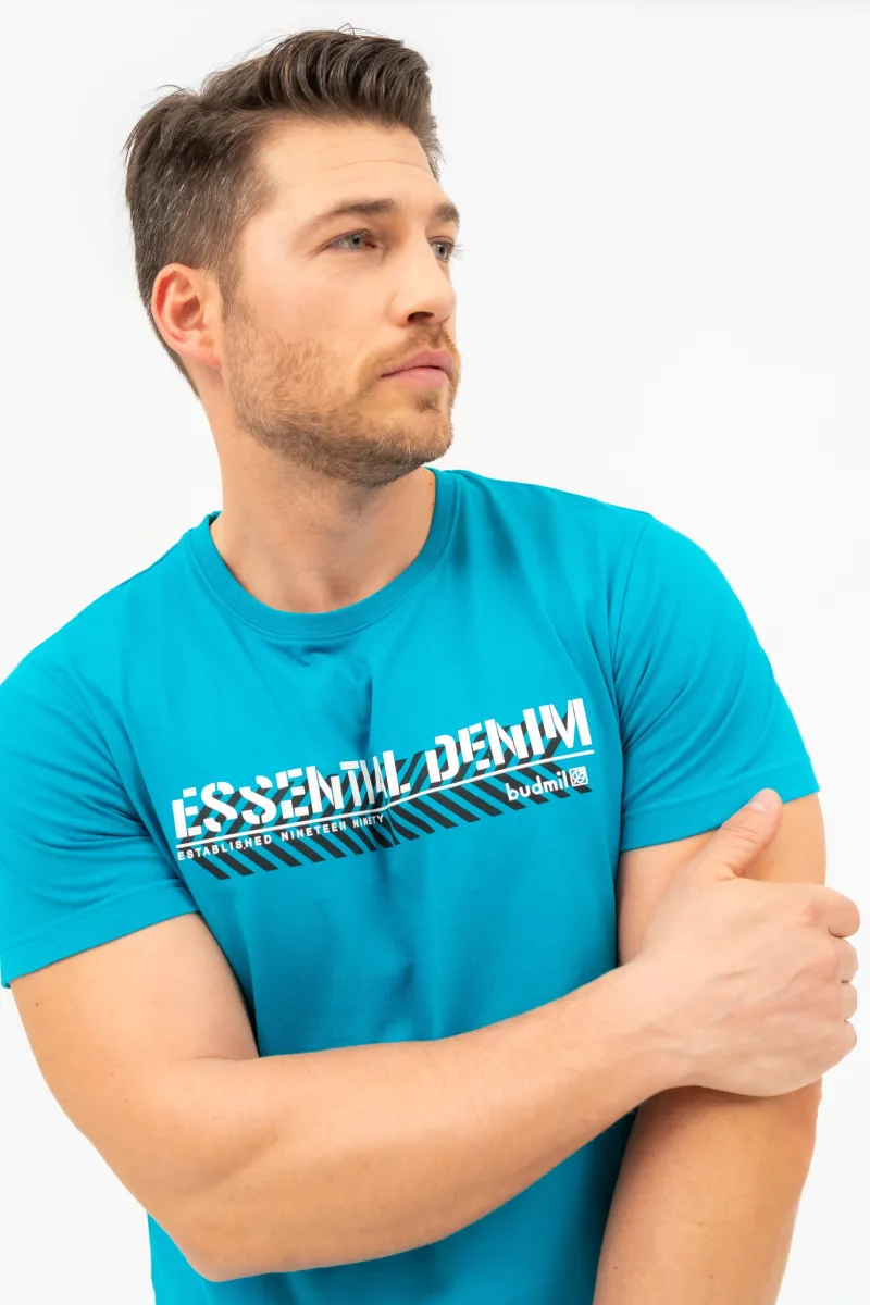 BUDMIL modern fit póló Férfi S s.türkiz 20300444-003251-0299