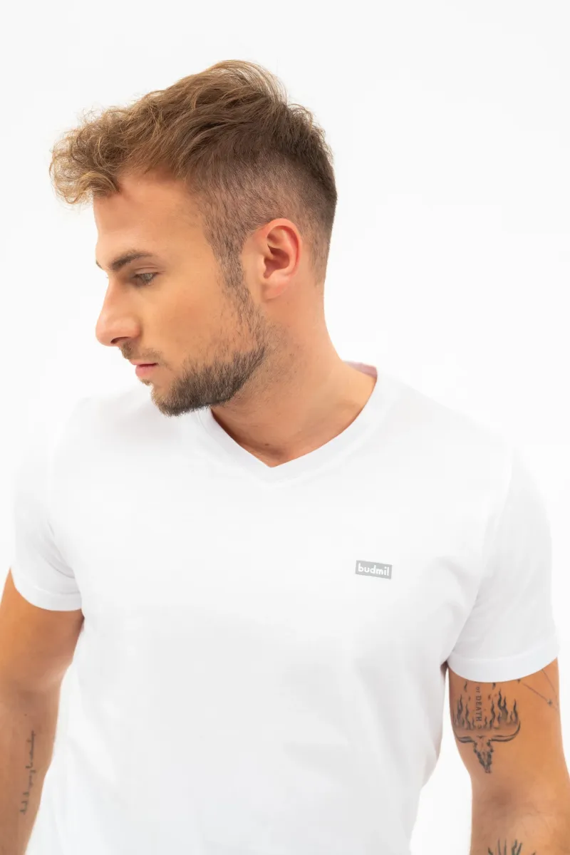 BUDMIL modern fit póló Férfi XL fehér 20300449-001251-0599