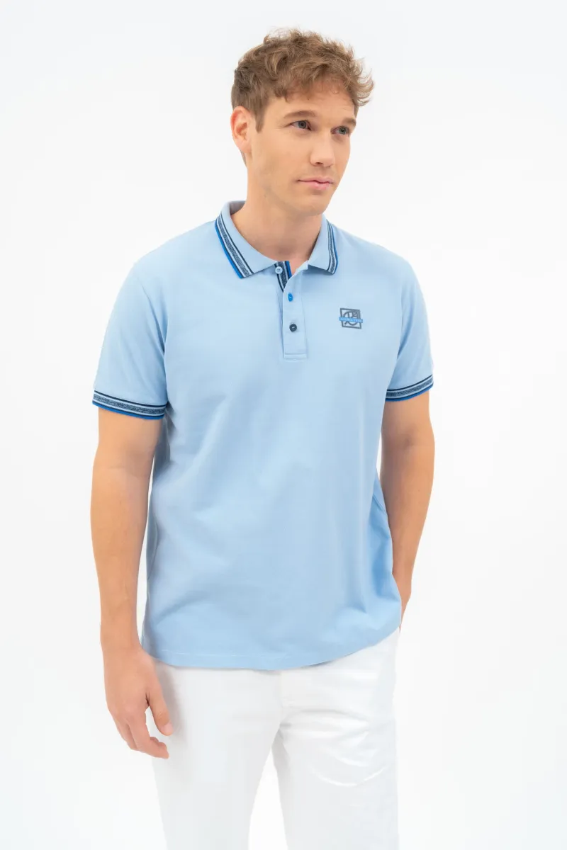 BUDMIL regular fit galléros póló Férfi XL v.kék 20730263-001251-0599