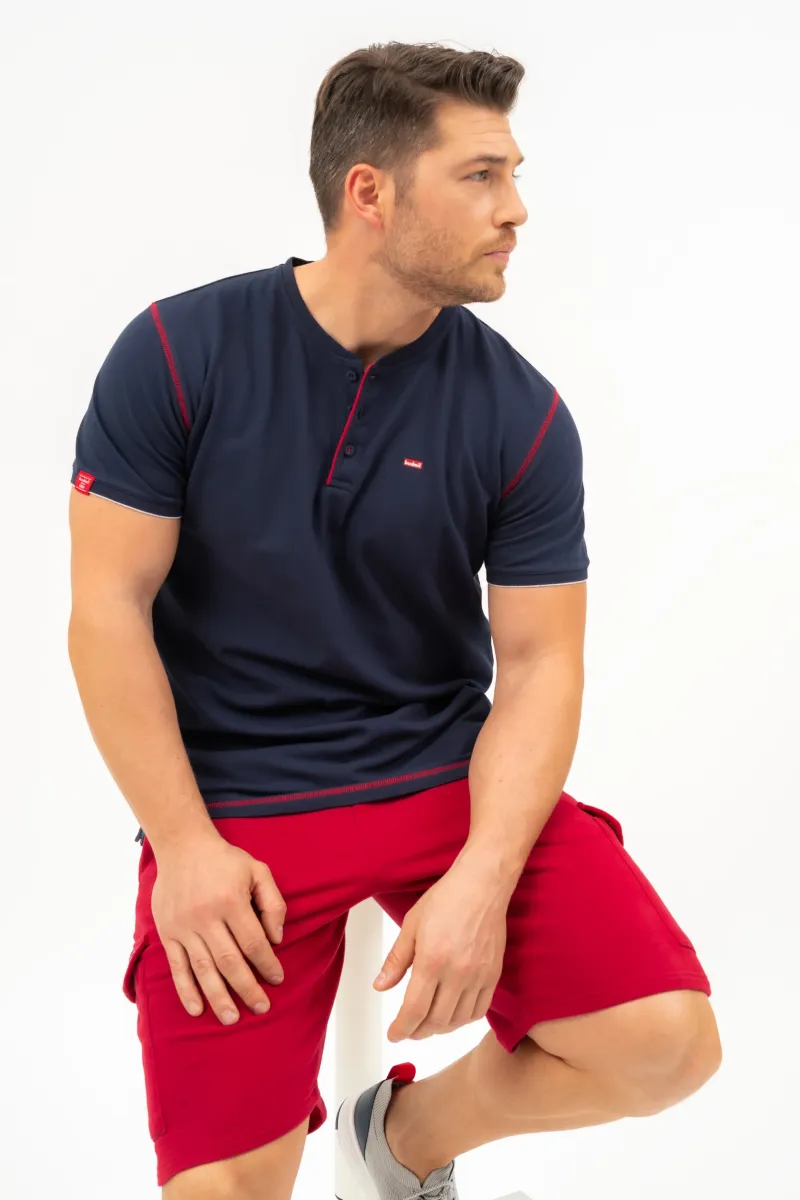 BUDMIL regular fit póló Férfi L s.kék 20310105-002251-0499