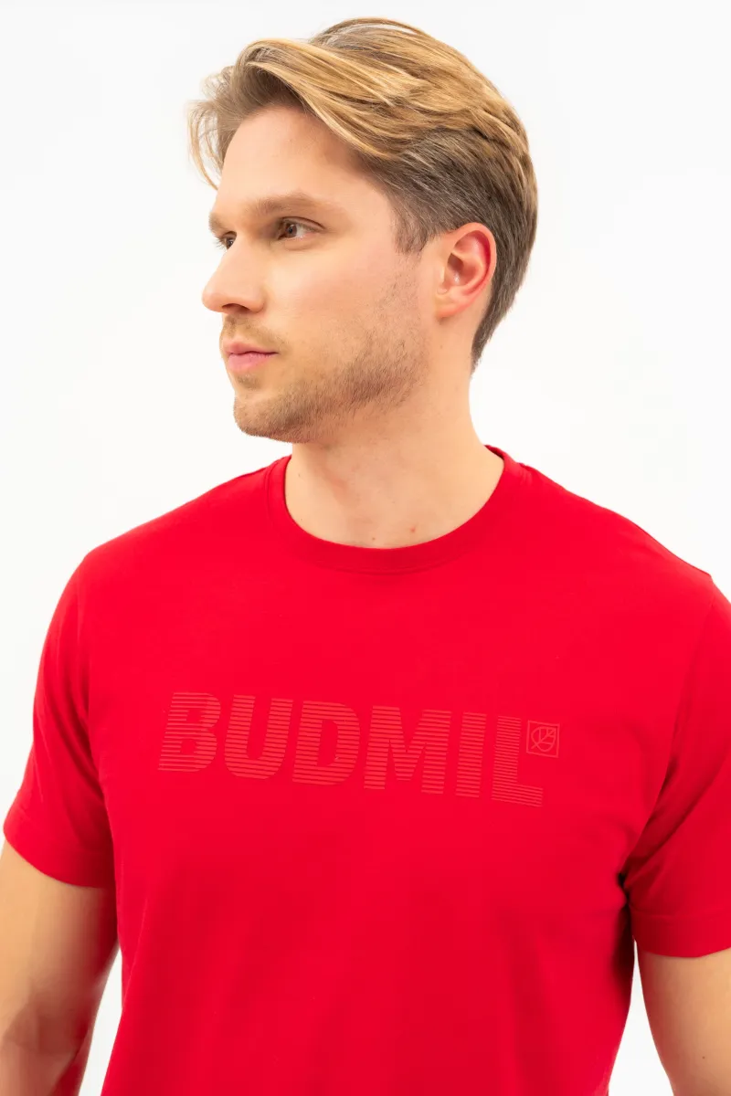 BUDMIL regular fit póló Férfi XL piros 20300446-005251-0599