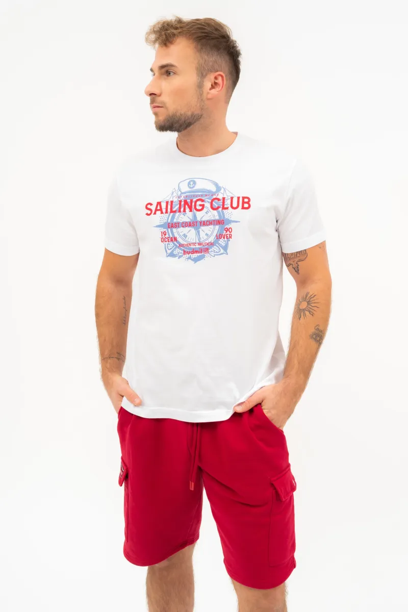 BUDMIL regular fit póló Férfi XXL fehér 20300446-002251-0699