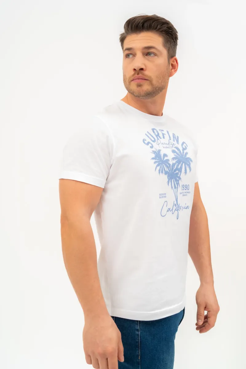 BUDMIL regular fit póló Férfi XXL fehér 20300446-003251-0699