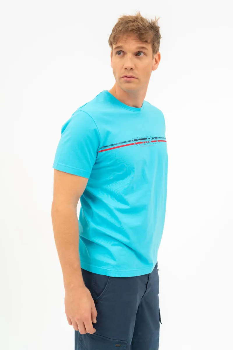BUDMIL regular fit póló Férfi XXL kék 20300446-008251-0699