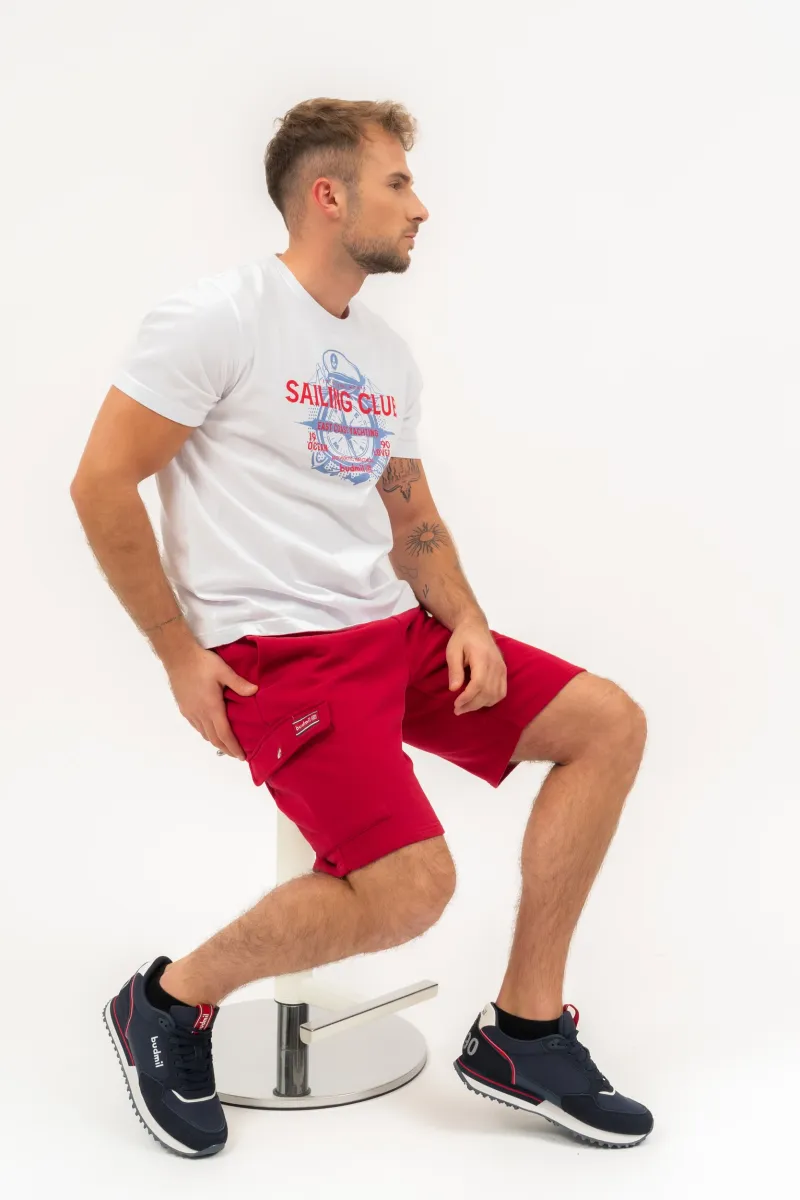 BUDMIL Short Férfi L piros 20240080-001251-0499