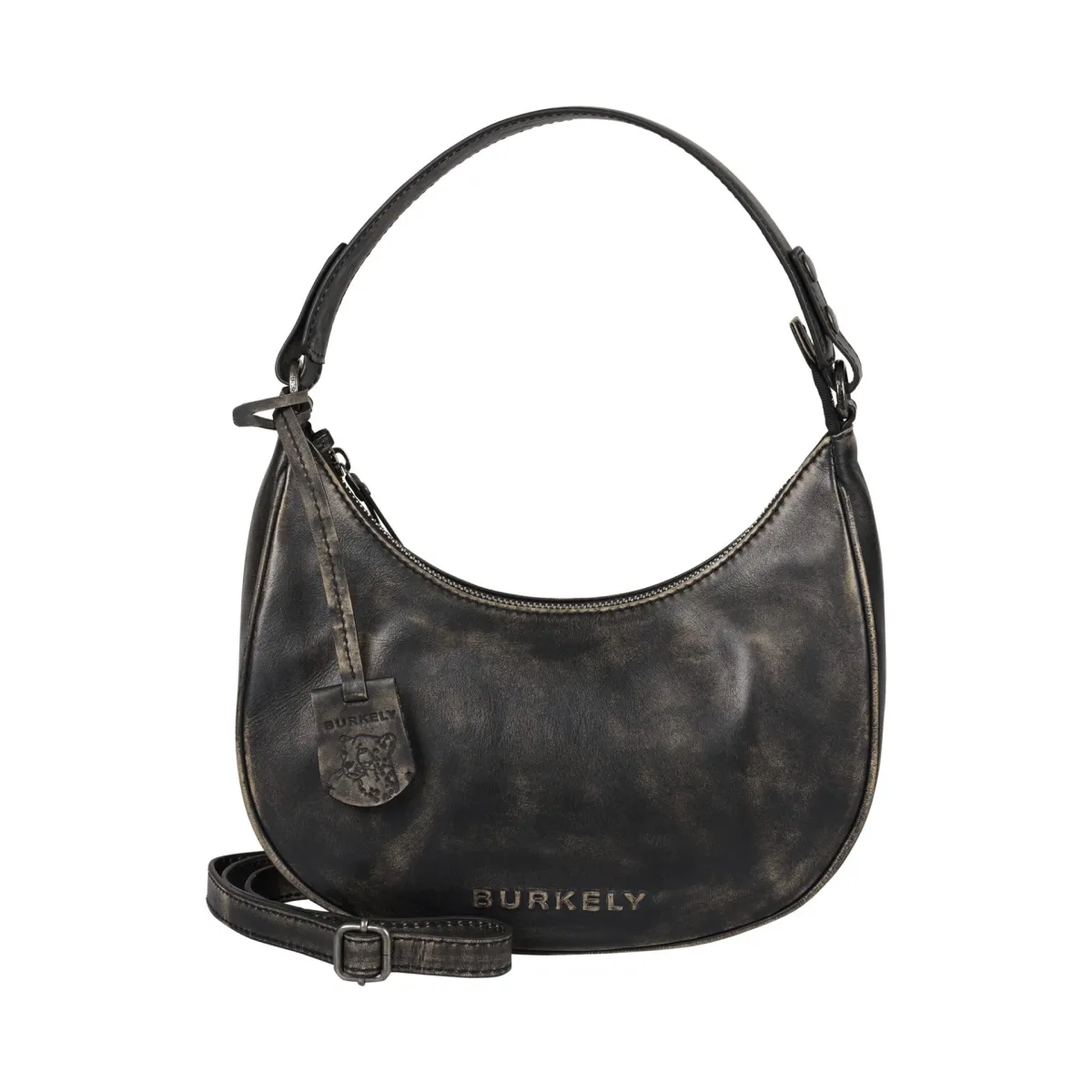 BURKELY Distress Deon Shoulder Bag fekete