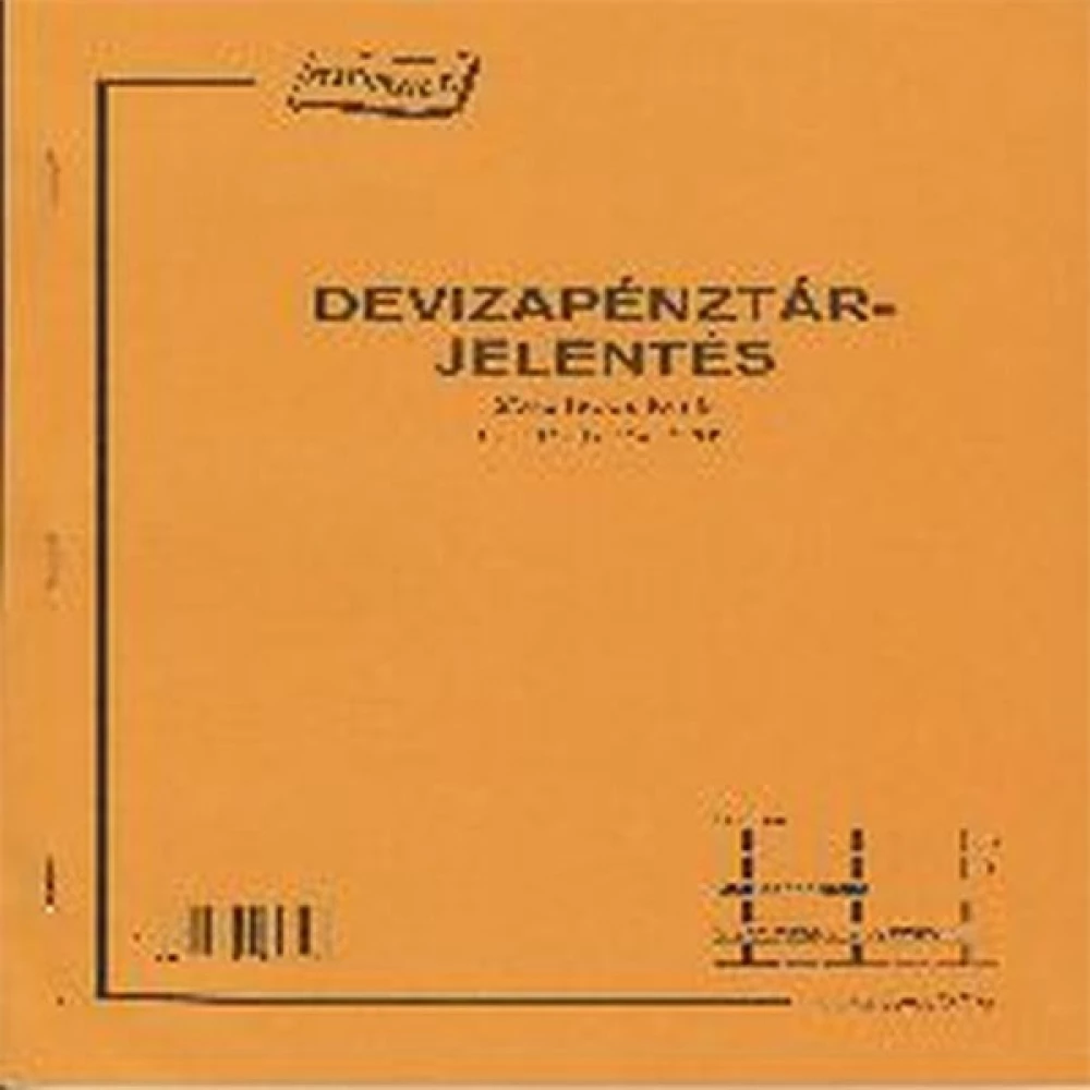 C.318-123/V A4 25x2lapos álló deviza pénztárjelentés