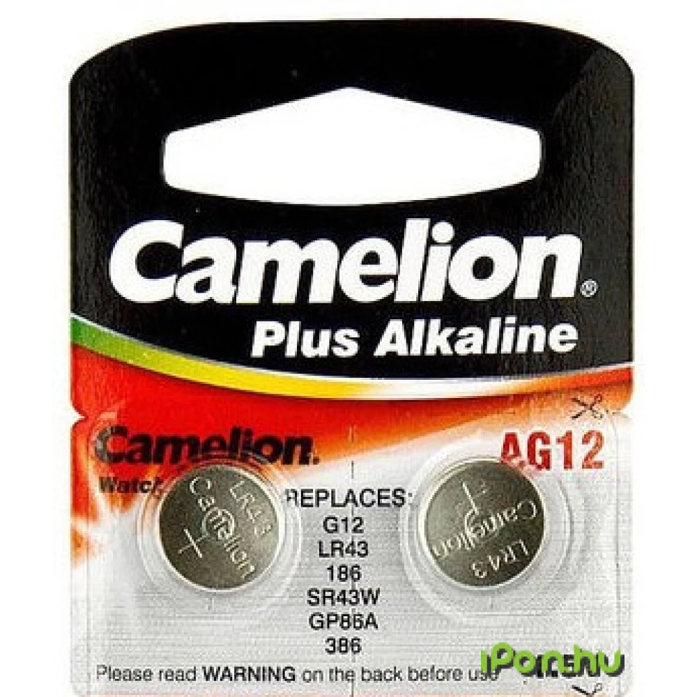 CAMELION AG12 Alkáli gombelem 2db