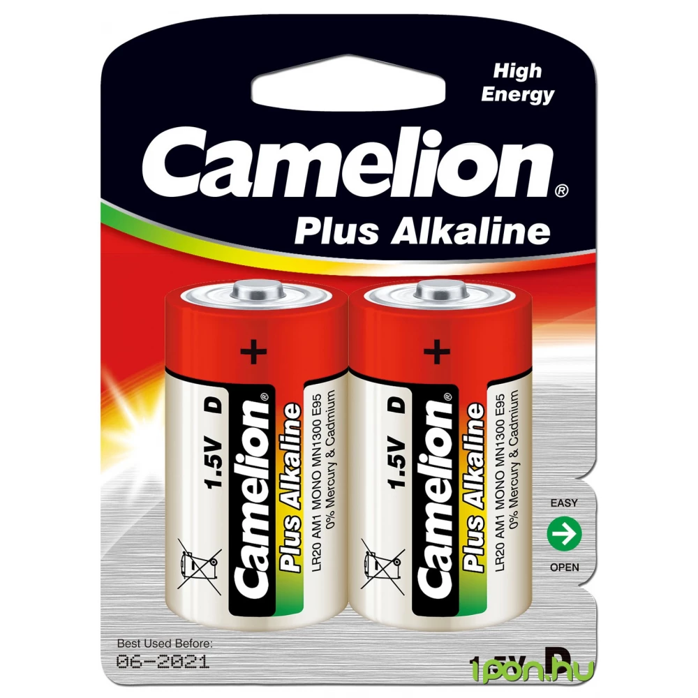 CAMELION Plus Alkaline góliát elem (D) 2db