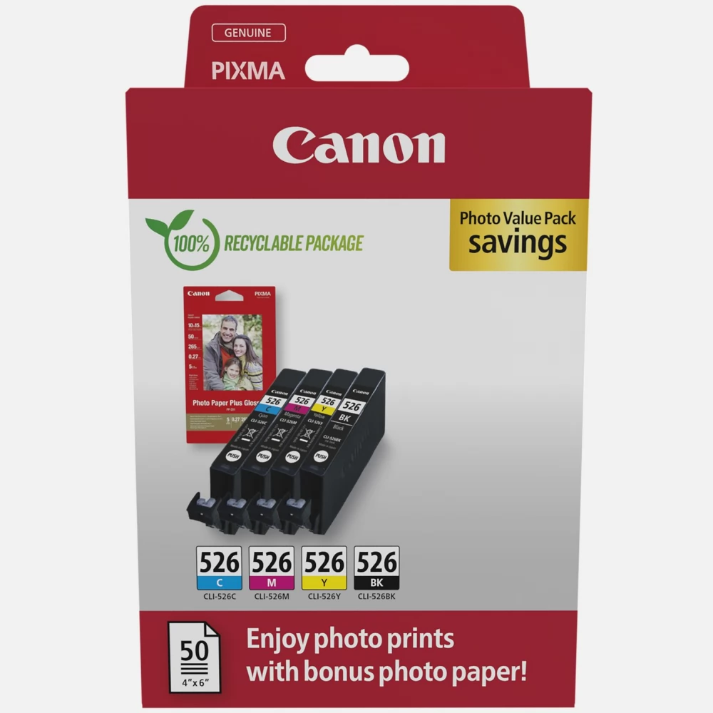 CANON CLI-526 CMYBK MULTI PHOTO VALUE EREDETI