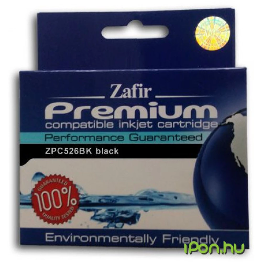 CANON CLI-526BK (Zafír) + chip (utángyártott)