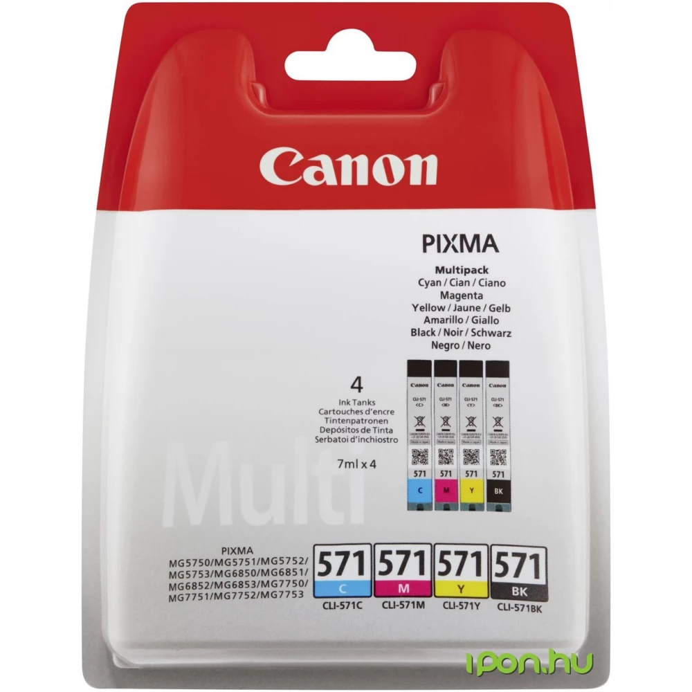 CANON CLI-571C/M/Y/BK MUTLI XL EREDETI