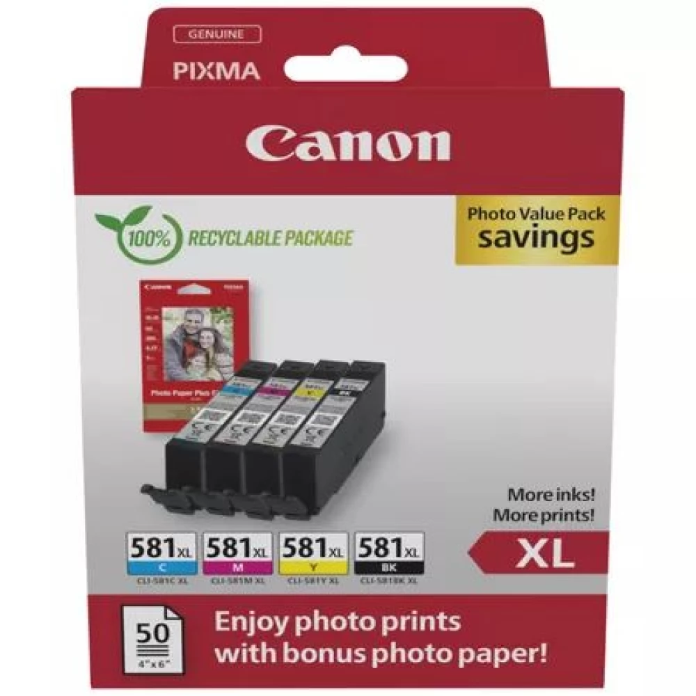 CANON CLI-581XL MULTI PHOTO VALUE EREDETI