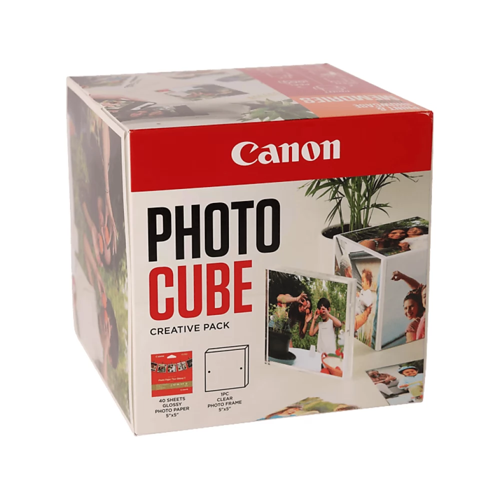 CANON Photo Cube Creative Pack 13x13 Képkeret - Fehér/Narancssárga