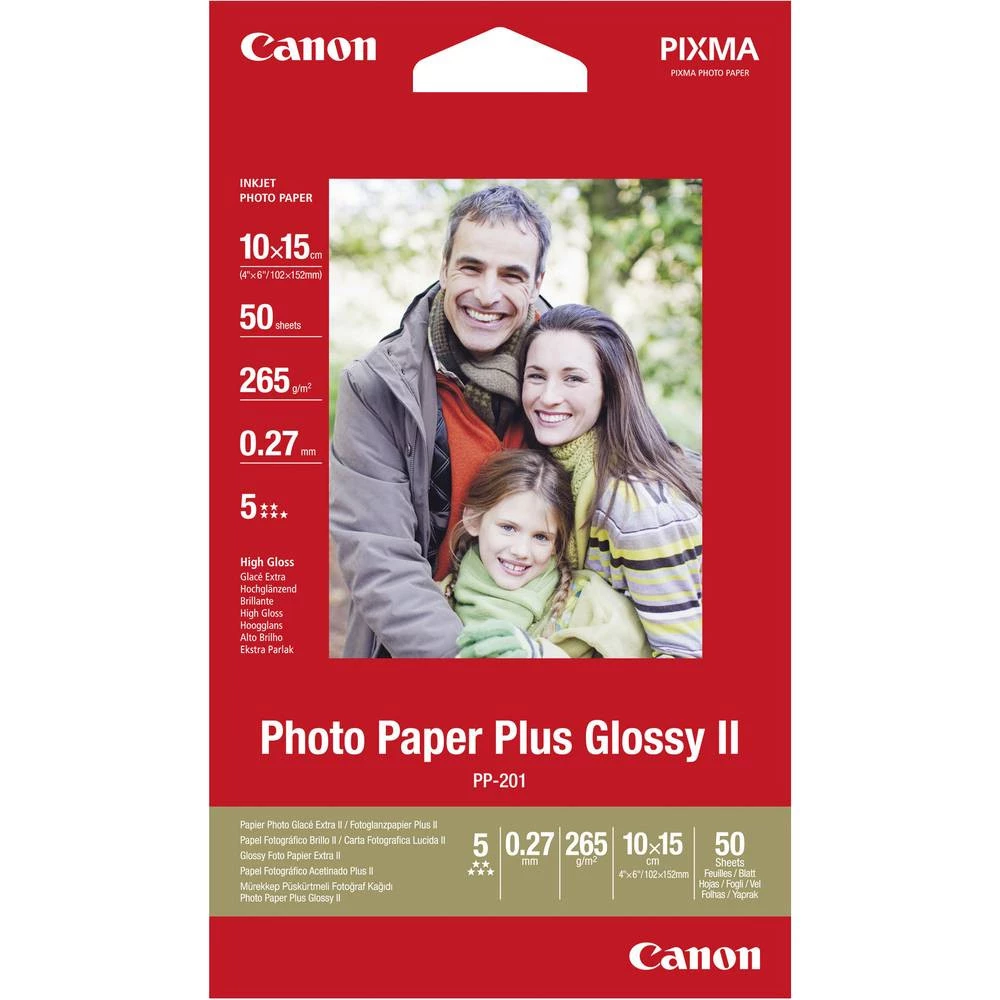 CANON PP-201 fényes fotópapír 10cm x 15cm (50 lap)