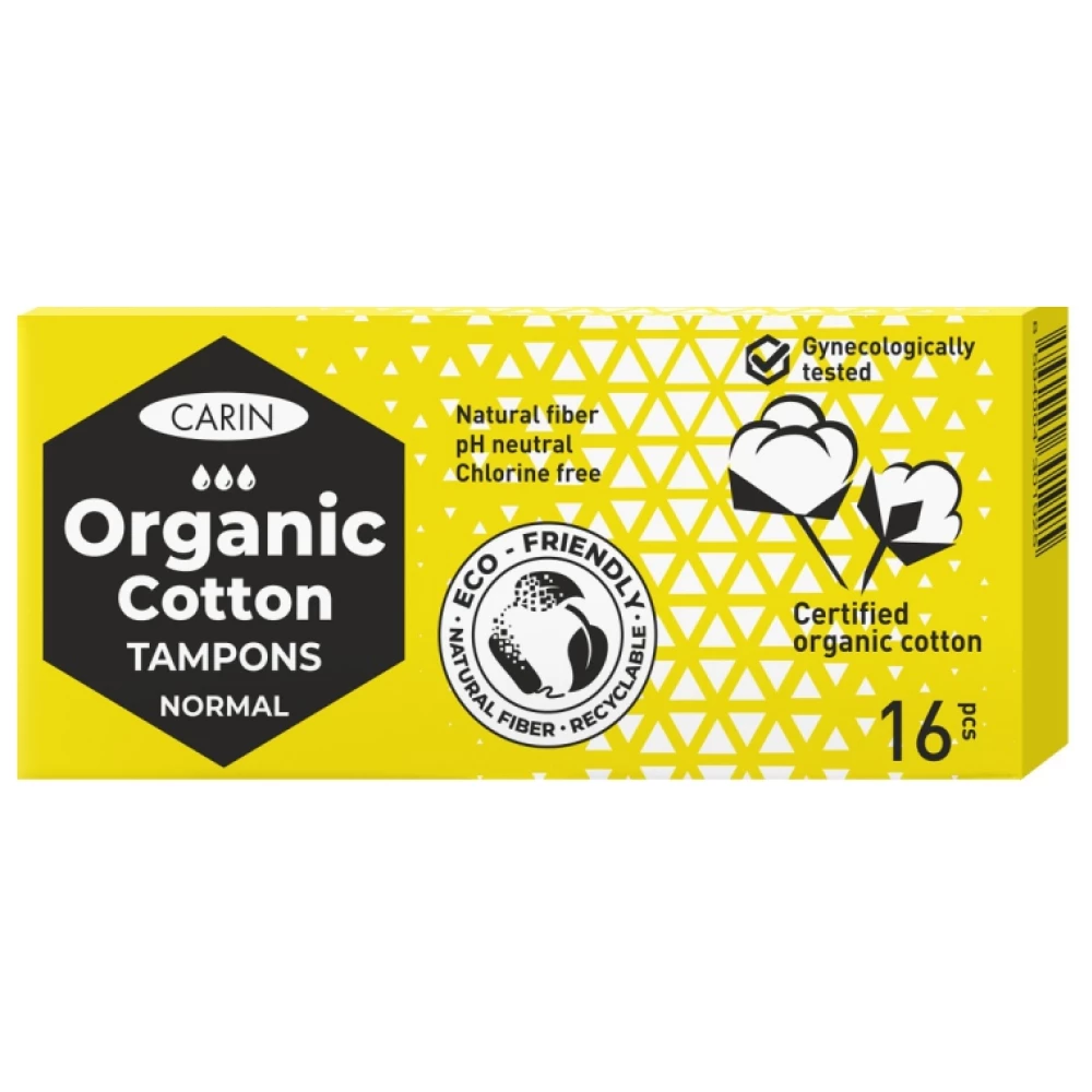 Carin organic cotton normál tampon 16 db