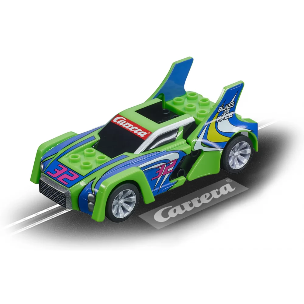 CARRERA-TOYS 20064192 Build n Race - Versenyautó zöld