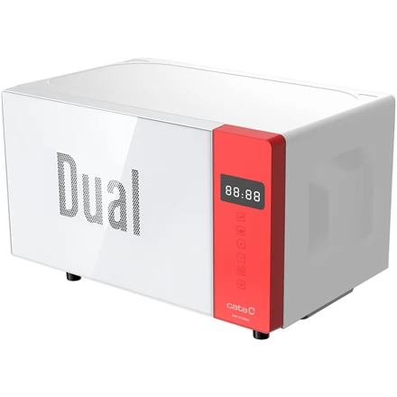 CATA MW 5120DG Mikrohullámú sütő 700W Grill 20L Fehér/piros
