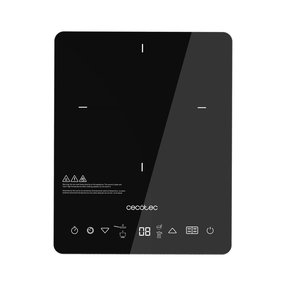 CECOTEC 03069 Full Crystal Onyx Főzőlap indukciós 2000W Fekete
