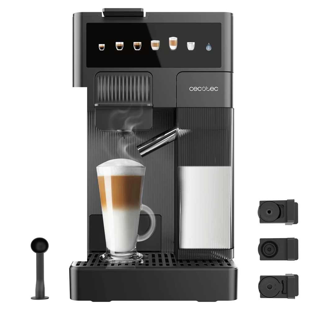 CECOTEC 1852 FreeStyle Latte kapszulás Kávéfőző 1350W 1600ml Fekete