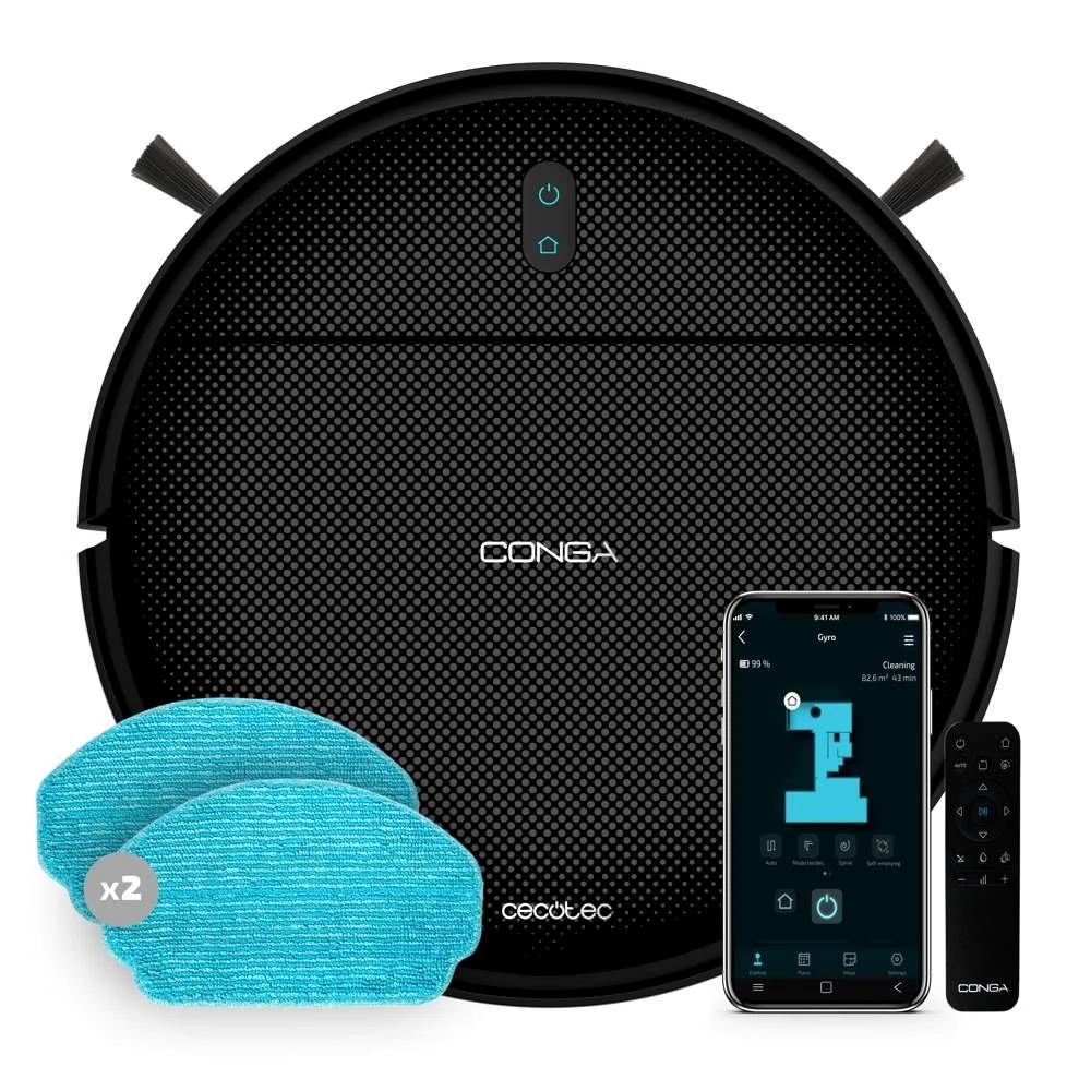 CECOTEC 8066 Conga 999 Map X-Treme Robotporszívó Fekete