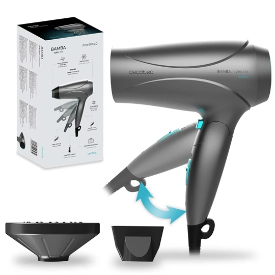 CECOTEC Bamba IoniCare 04327 Power&Go fekete