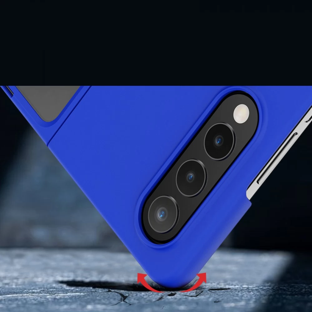 CELLECT Gumírozott PC hátlaptok Samsung Galaxy Z Fold 4 kék