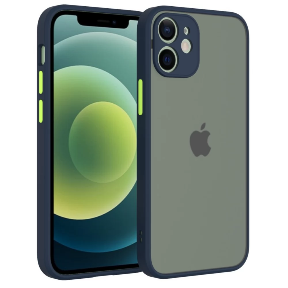 CELLECT Műanyag matt tok iPhone 13 Pro Max kék-zöld