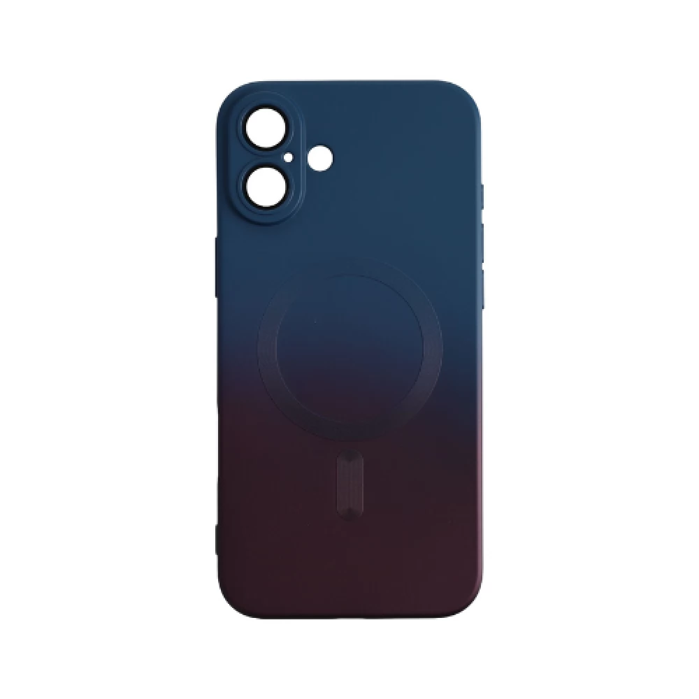 CELLECT Mágneses design tok iPhone 16 sötétkék-rózsaszín