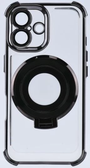CELLECT Mágneses tok gyűrűvel iPhone 16 Plus fekete