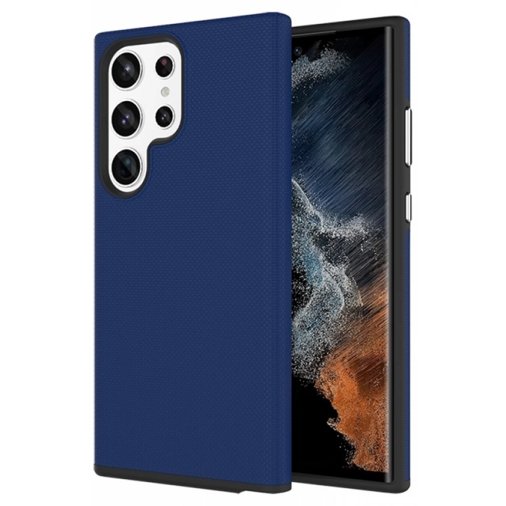 CELLECT TPU+PC Ütésálló hátlaptok Samsung Galaxy S23 Ultra kék
