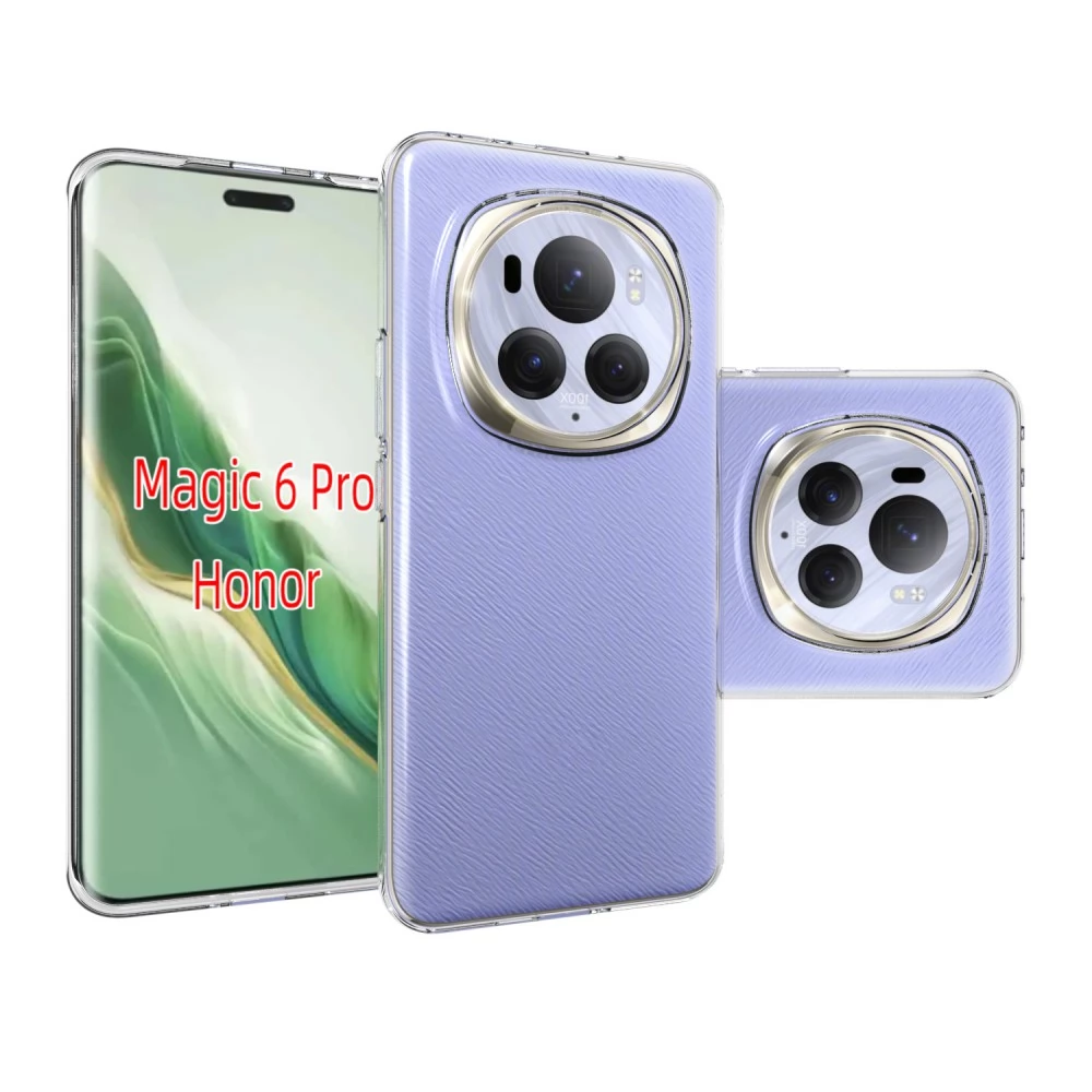 CELLECT Vékony szilikon hátlap Honor Magic 6 Pro átlátszó